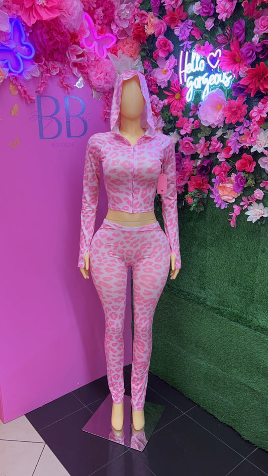 Pink Cheetah set