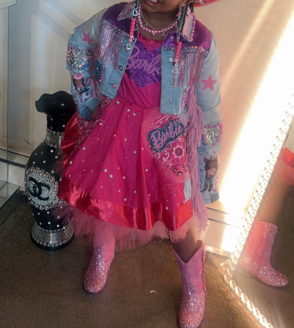 Barbie cow girl dress two-piece