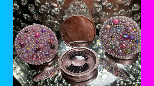 Pearl mirror lash case/with 3D lashes